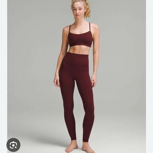 Lululemon Align Leggings-Garnet-size 8. 28” inseam